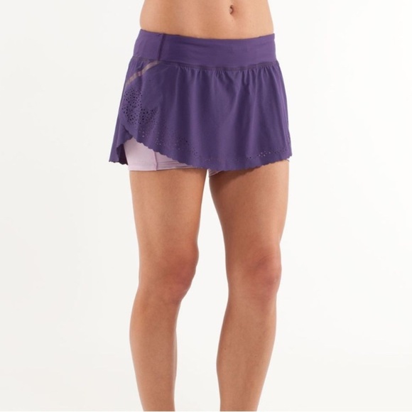 Lululemon Run A Marathon Skirt Concord Grape / Rose Quartz - Picture 1 of 12